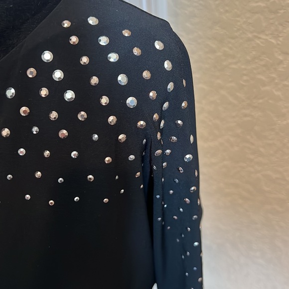 WHBM studded 3/4 sleeve dress - Picture 4 of 7